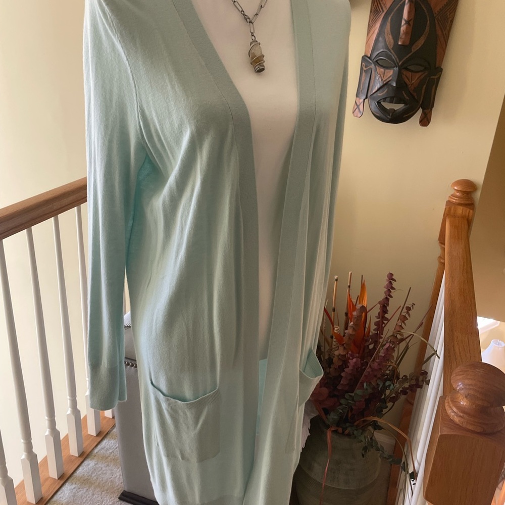 Halogen Light Blue Women's Cardigan-EUC